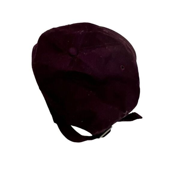 Pink Victoria's Secret Women’s Maroon Baseball Hat Strap Back Cap Hat One Size - Picture 3 of 3